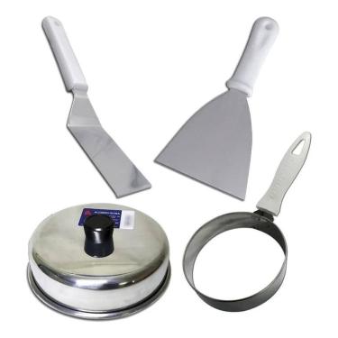 Imagem de 2X Kit P Lanches Abafador Modelador De Ovo E 2 Espátulas Ret
