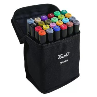 Imagem de Touch Marcadores Artísticos, Kit com 24/36 Cores, Ponta Dupla Fina e Grossa 1mm/6mm, Canetas para Desenho e Ilustração em Estojo Organizador (36)