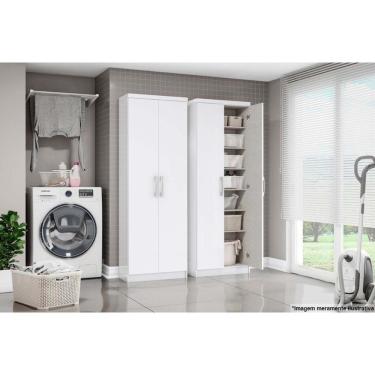 Imagem de Armário Multiuso Lavanderia Margarida C/ 2 Portas Branco - Henn