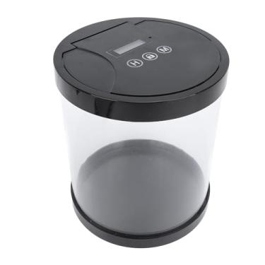 Imagem de Cryfokt Recipiente de Bloqueio Cronometrado de Temporização Inteligente Caixa de Armazenamento de Senha Eletrônica de Alta Segurança para Carteira de Chaves de Telefone, Caixa de Bloqueio de (Preto)