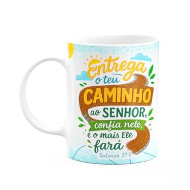 Imagem de JPS INFO, Caneca Religiosa Versículos Bíblicos - Salmos 37:5