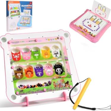 Imagem de Lousa Mágica Magnética 2 em 1 Floresta Infantil Rosa - Castela