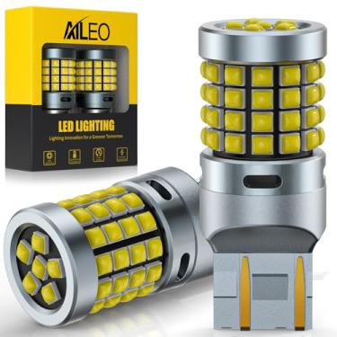 Imagem de AILEO Lâmpada LED branca 7443, chip 500% super brilhante 54-SMD 3030, substituição LED T20 7444 para luz de reserva reversa, luz traseira, DRL, luz de estacionamento, pacote com 2