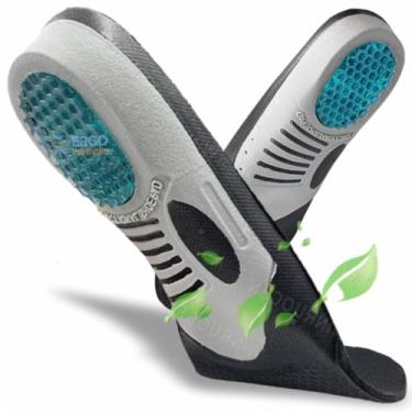 Imagem de Palmilha Ortopédica Alivio Imediato Esporão/calcaneo/fascite calcanheira em gel anti impacto/Ajustável (Homens e mulheres) (35-40)