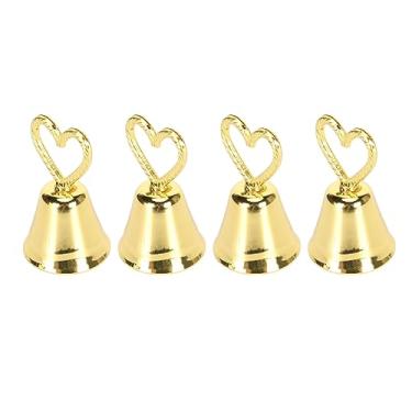 Imagem de Generic Suportes de Números de Mesa Em Forma de Sino, Porta-cartões de Aço Inoxidável para Eventos, Casamentos, Restaurantes, 10 Peças para Hotel e Restaurante (Ouro)