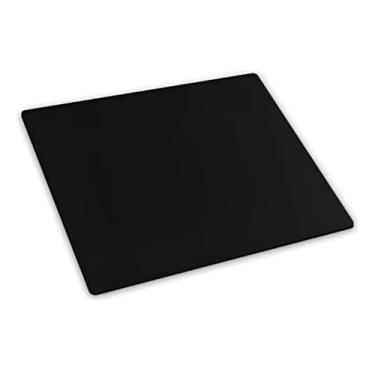 Imagem de Mouse Pad Slim Gamer Preto Grande em Borracha, Base Antiderrapante, Superfície Lisa para Gaming e Escritório, 24 x 20 cm