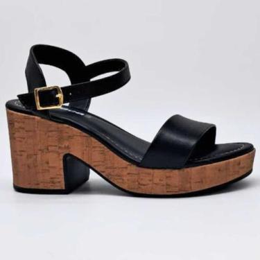 Imagem de Sandália Feminina Moleca Salto Meia Pata Confy Leve 5549.102, 37