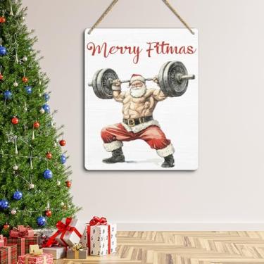 Imagem de Placa para decoração de porta de Feliz Natal sazonal de inverno, arte de parede de Natal, arte de parede para casa, 24 × 17 cm