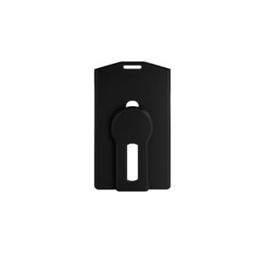 Imagem de Suporte de crachá RSA e ID, comporta até 2 emblemas (comporta 1 ficha) (preto)