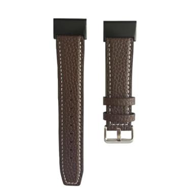 Imagem de Pulseira masculina Fenix 8/7X/6X/5X Plus, pulseira de couro de silicone de 26 mm, ajuste fácil, compatível com Garmin Fenix 7X Pro/6X Pro/5X Plus/Enduro 3/tactix 7