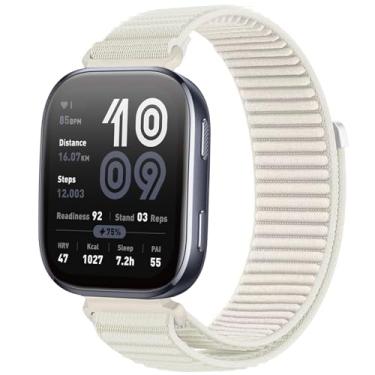 Imagem de ZOCOVIN Pulseira de relógio de nylon de 22 mm compatível com Amazfit Bip 6/Bip 5, pulseiras de substituição esportivas macias para Amazfit GTR 4/GTR 3/GTR 3 Pro/GTR 2/2e/Balance/Cheetah Pro, mulheres