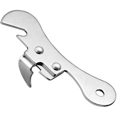 Imagem de Abridor de lata de aço inoxidável prateado abridor de latas manual acessórios de cozinha multifuncionais, abridores manuais de latas, manual