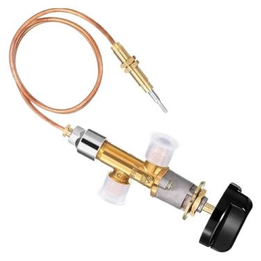 Imagem de Kit de válvula controle gás para lareiras a baixa pressão - substituição termopar compatível com 5/8-18UNF