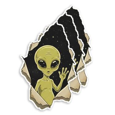 Imagem de Adesivo de para-choque assustador com Alien Coming Out Of Your Wherever