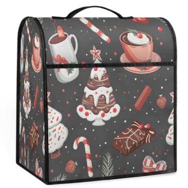 Imagem de Capa de mistura para decoração de sorvete de Natal para batedeira de 6 a 8 litros, capa protetora de armazenamento resistente à poeira, capas de eletrodomésticos para máquina misturadora, decoração de