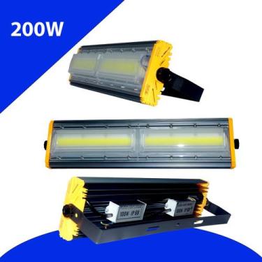 Imagem de Refletor de Led 200w Linear duplo IP68 Branco prova d agua - LED ECOLO