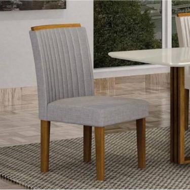 Imagem de Cadeira Para Mesa de Jantar 2 Unidades Jade MDF - Leifer