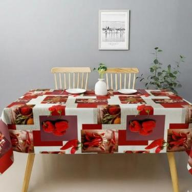 Imagem de Metro toalha de mesa retangular plástica térmica estampada - UZOO