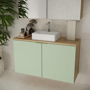 Imagem de Gabinete Nature 110cm Estilare GAB4035 Carvalho-verde