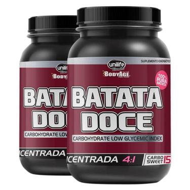 Imagem de Kit 2 Batata Doce Roxa Farinha Concentrada 4:1 100% Pura Unilife 1kg