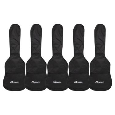 Imagem de Kit 5 Capas para Guitarra Elétrica Preta Thomaz