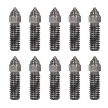 Imagem de AUNMAS Kit de Bico Extrusor, Conjunto de Bicos de Impressora 3D de Aço Endurecido de 0,2 Mm a 1,0 Mm para Impressão Em Alta Velocidade, Compatível Com K1 Kobra Sovol Sv06 Plus Sv07