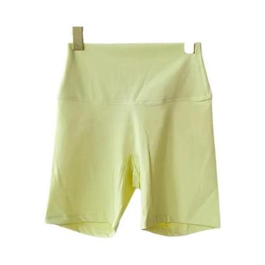 Imagem de Shorts De Yoga Femininos De Cintura Alta, Ajuste Slim, Levanta O Bumbu