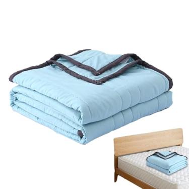 Imagem de Cobertores de resfriamento para travessas quentes,Cobertor de resfriamento | Cobertor fino extra macio para respirável,Edredão reversível do refrigerador do verão, edredom refrigerando de