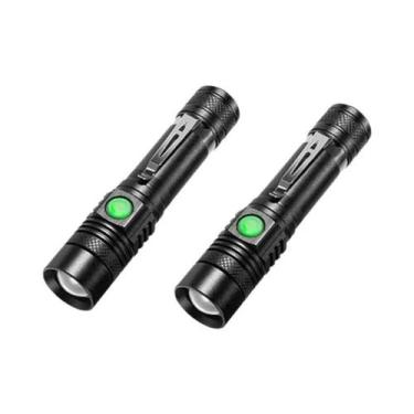 Imagem de Lanterna LED Portátil À Prova d'Água Em Liga De Alumínio Recarregável 