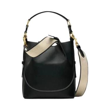 Imagem de Bolsa Bucket Feminina De Grande Capacidade Com Alça Larga E Cordão, Bo