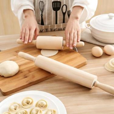 Imagem de Rolo de massa de 9,9 cm para uso doméstico, sem pó, bolinho de massa, macarrão, utensílios de pastelaria para cozinha doméstica, rotação de 360°