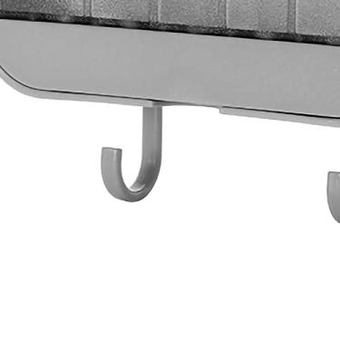 Imagem de Mingzhe Suporte Montado na Parede Durável Pp Dupla Camada Gancho Duplo Design Caixa de Armazenamento Pia da Cozinha do Banheiro (Cinza)