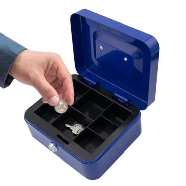 Imagem de Cofres para adultos | Banco infantil, caixa de dinheiro segura para economizar dinheiro, banco de adultos para dinheiro real, caixa de economia de metal