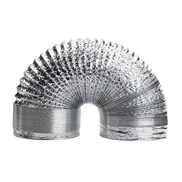 Imagem de Duto de ar flexível de alumínio para ventilação HVAC, compatível com desumidificador AirWerx55, AirWerx90, AirWerx90X da BaseAire