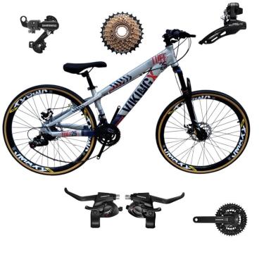 Imagem de Bicicleta 26 VikingX T25 21v Freeride  SHIMANOS Pneu Slick Fino Fx Amarela1.50-Unissex