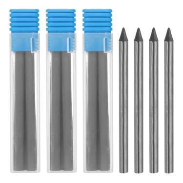 Imagem de PATIKIL 16 refis de grafite para lápis de carpinteiro 4B de 5,6 mm, refil de grafite resistente a quebras para lápis de construção de carpinteiro mecânico, desenho artístico, preto