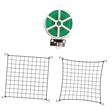 Imagem de Ｂｅｓｇａ Rede de suporte para plantas, ideal para cultivo em estufa, rede flexível para SCROG (Stretch Grid), suporte para horticultura, hidroponia e, Xl