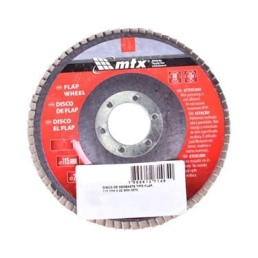 Imagem de Disco Lixa Flap 115mm x 22mm GR60 MTX, Vermelho