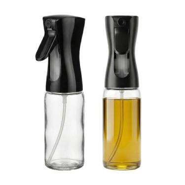 Imagem de Spray Bico Borrifador Porta Azeite 210 ML Vidro Dosador Para Cozinhar 