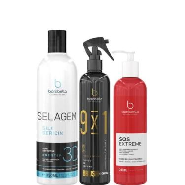 Imagem de Borabella Selagem 3D 350ml + Fluido Brush 300ml + SOS 240ml