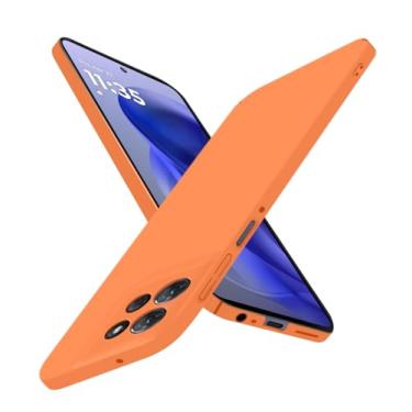 Imagem de Puxssul Capa para Motorola Moto G Power 2025, capa rígida anti-arranhões superfina, [proteção total da câmera] [acabamento fosco] Capa ultrafina minimalista para Motorola Moto G Power 2025, laranja