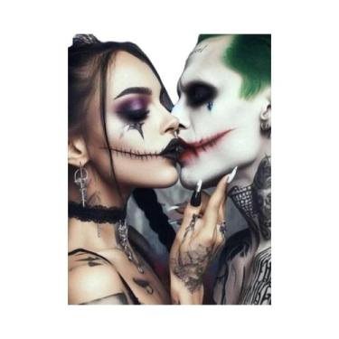 Imagem de Pintura Em Diamante 5D DIY De Grande Tamanho DC Harley Quinn Joker, De