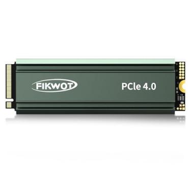 Imagem de Fikwot FN960 2TB M.2 NVMe SSD PCIe Gen4 x4 2280 Unidade interna de estado sólido com dissipador de calor, até 4.800 MB/s, cache SLC dinâmico, compatível com SSD interno PS5