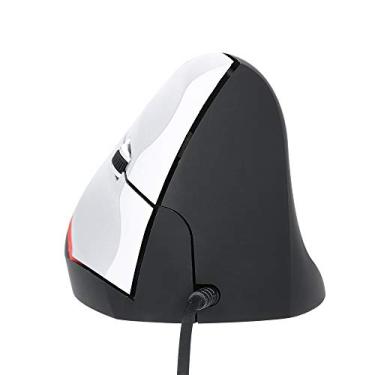 Imagem de Mouse Vertical com Fio Ergonômico Óptico de 3 Botões para Jogo e Escritório PC Laptop