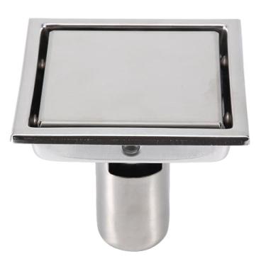 Imagem de Generic Filtro de Drenagem de Inserção de Azulejo de Chuveiro de Banheiro Moderno de Aço Inoxidável para Cozinha, Banheiro, Garagem, Porão Em Aço Inoxidável 304