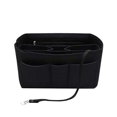 Imagem de Bolsa organizadora de feltro LEXSION para bolsa organizadora serve para Speedy Neverful, Preto, Small