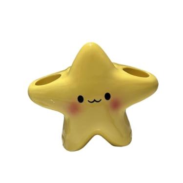 Imagem de Ｂｅｓｇａ Suporte para escova de dentes elétrica, leve e fácil de usar, com um design fofo em formato de estrela e antiderrapante, ideal para dormitórios