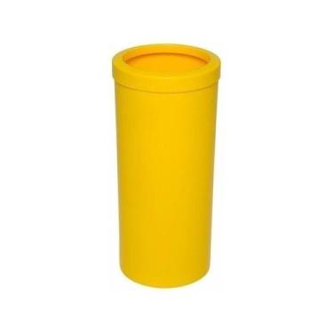 Imagem de Lixeira Plástica 22 Litros Com Aro CB39Aam Amarelo - jsn