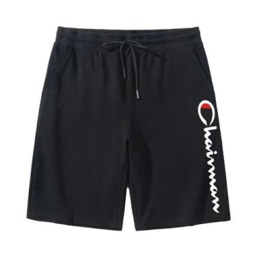 Imagem de Bermudas Casuais Masculinas De Verão Com Estampa, Marca Moderna, Solta