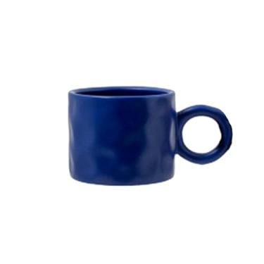 Imagem de Martelo característico de cerâmica xícara de café da manhã utensílios de mesa personalizados requintados - azul 450 ml